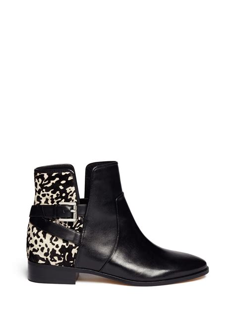 michael kors leather textile upper boot|Michael Kors leather bootie sale.